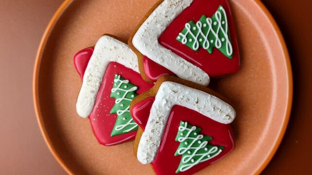 Gingerbread, Christmas cookies, or sweets for a festive family table. Christmas gingerbread