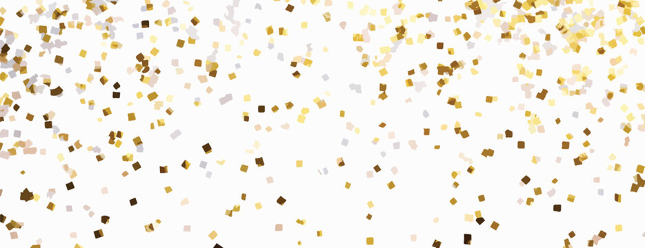 Um fundo festivo e glamoroso com brilhos dourados cintilantes caindo suavemente, ideal para adicionar um toque de luxo e celebra&ccedil;&atilde;o a qualquer design.