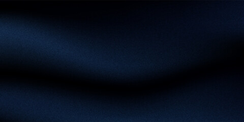Black dark gray blue abstract elegant background. Drapery. Curtain. Fabric material. Soft folds. Wave stripe line. Gradient. Empty space. Design. Template.