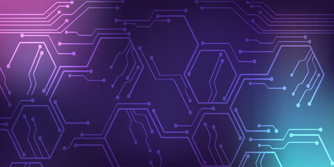 Abstract background with a gradient, depicting network technology.