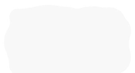 Abstract White Shape with Smooth Edges Simple Design Element