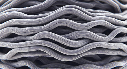 Interwoven collagen fibrils symbolize strength and flexibility 66084097 1