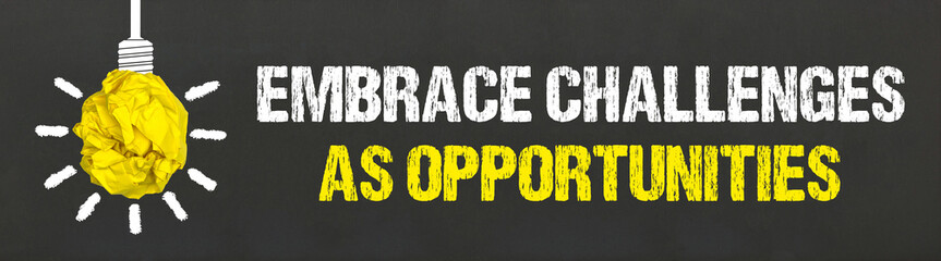 Embrace challenges as opportunities	

