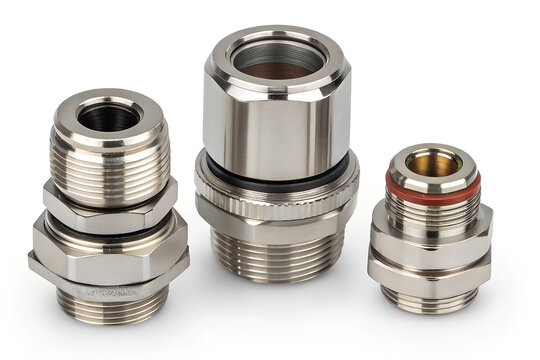 Industrial Nickel-Plated Brass Cable Glands and Strain Reliefs
