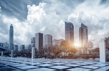 Skyscrapers in the city of technology, China is Shenzhen.