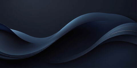 Abstract blue wave background design with smooth light curves and dynamic texture pattern