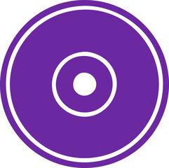 Modern abstract circular design in vibrant purple and white symbolizing technology, data, or innovation for dynamic branding and web projects.