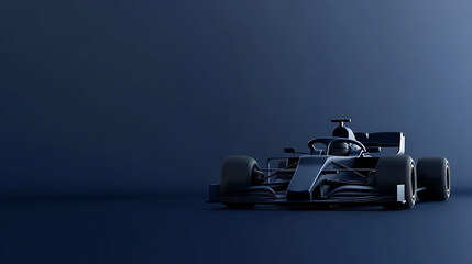 Obraz premium Aerodynamic marvel of engineering, a racing car embodies speed and precision. Sleek lines cut through the air with grace, a testament to human ingenuity and the pursuit of victory.