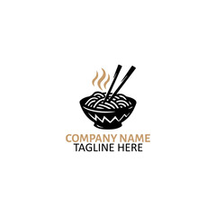 Modern Noodle Restaurant Logo