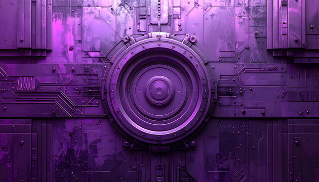 Vibrant Purple Industrial Mechanism