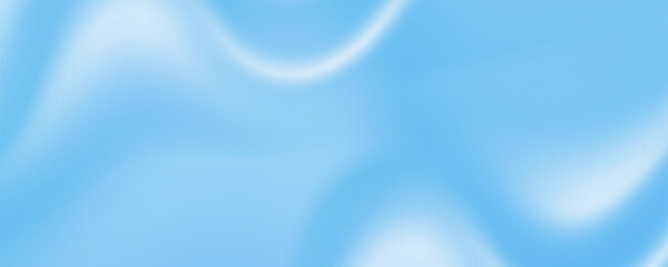 Pastel Wavy White Curve Soft Bright Gradient Mesh. Light Blue Fluid Blurry Turquoise Gradient Backdrop. Flow Vibrant Smooth Liquid Cloudy Smooth Surface. Sky Water Ocean Summer Color Wallpaper.