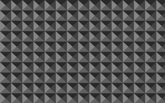 Black and white geometric seamless metal-texture pattern background