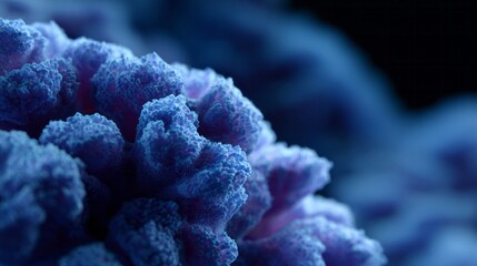 Intricate ultraviolet coral-like formations shimmer mysteriously, evoking cosmic wonder, aligning with ephemeral marine biodiversity celebrations and Ocean Day reflections