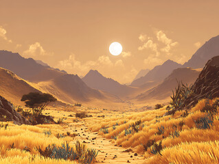 Sunrise and sunset over snow-capped mountains and dramatic cloudscapes offer a breathtaking winter travel view