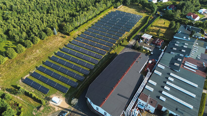 Renewable energy from Solar panels in EU © AlexGo