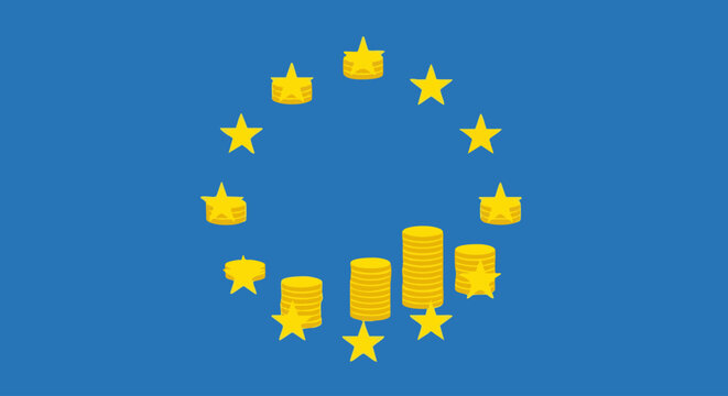 European Union Economic Growth - A Visual Representation of Financial Progress.