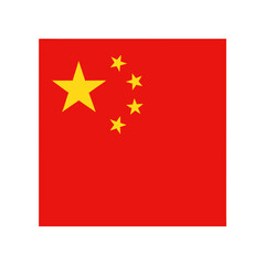 china flag icon isolated