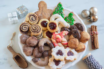 Traditional home made german Christmas  cookies