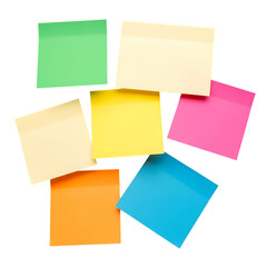 Fototapeta premium Colorful sticky notes arranged for your inspiration