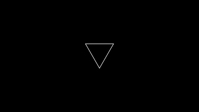 Seamless Looping Loader Triangle Animation Futuristic Interface.