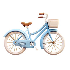Charming vintage bicycle with a front basket perfect for leisurely rides and stylish commutes