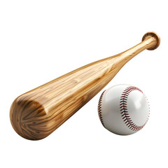 Professional baseball bat and ball ready for the game inspiring action and victory for athletes and sports enthusiasts worldwide