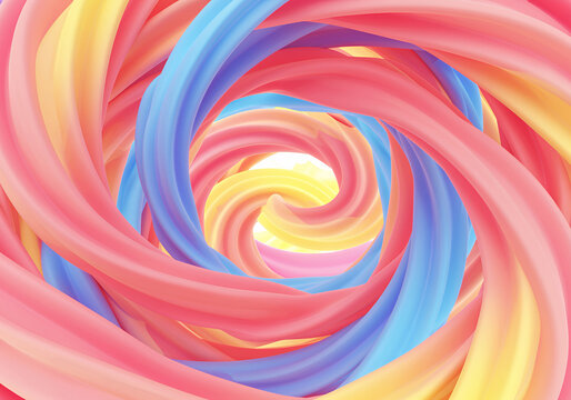 colorful abstract background with pink and green waves