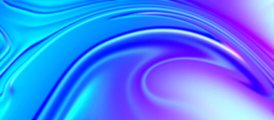 Vibrant abstract flowing blue cyan purple light streak gradient background with smooth liquid motion