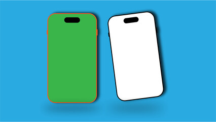 Showcase your app designs with these vibrant smartphone mockups, perfect for UI/UX presentations and mobile technology advertising with a modern aesthetic