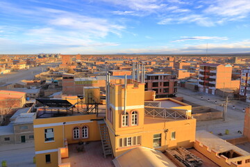 Uyuni, Bolivia, view over the city near the Salt flats