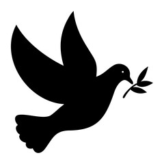 Peace Dove Icon. Symbol of Love, Hope, and Harmony.