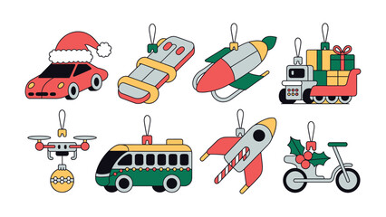 Festive Ornaments of Holiday Delights: Adorn your holiday season with this enchanting collection of whimsical ornaments, each a miniature emblem of festive cheer and the joy of gifting.