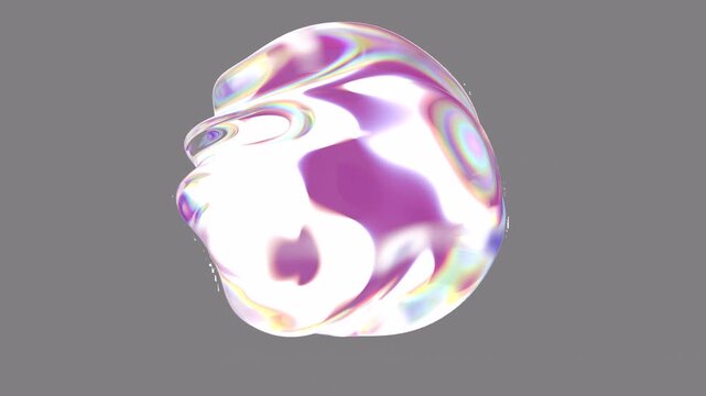 A pulsating energy sphere created from transparent material. An abstract form that symbolizes power, data, scientific phenomenon. Looping seamless animation with transparency and prores alpha channel - Powered by Adobe