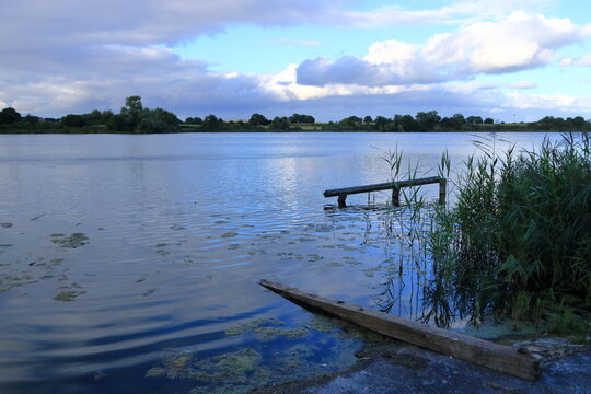 The Owschlager See, small lake in Owschlag in Schleswig-Holstein, Germany