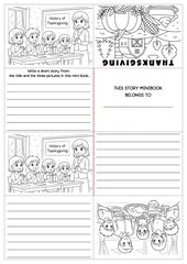 Creative Thanksgiving story writing minibook craft for grades 2–4! Includes fun prompts, coloring templates, and ELA writing activities. Perfect for classroom or homeschool fall projects.