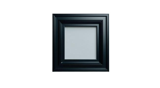 Elegant Black Picture Frame: A sophisticated black picture frame, simple yet refined, poised to display your cherished memories or artwork. 
