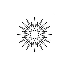 Fototapeta premium Explosion burst starburst comic book graphic element