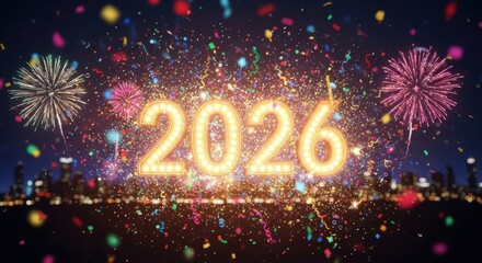 Bright 2026 new year s eve fireworks display celebration