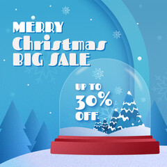 Christmas sales promotion banner