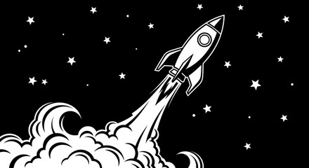 Stylized whisk illustration with swirling lines and abstract shapes