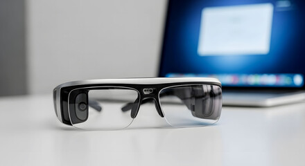  AR augmented reality smart glasses wearable technology computer vision artificial intelligence futuristic device innovation modern tech hardware design ..