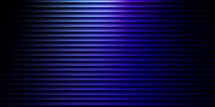 Abstract glowing blue horizontal lines pattern with futuristic vibrant gradient background