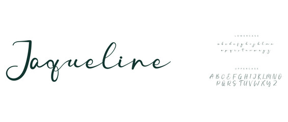 A modern and expressive handwritten signature font with smooth strokes and minimal elegance, suitable for branding, lifestyle, and fashion projects.