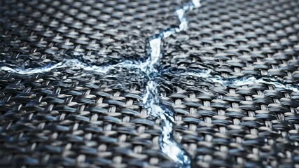 Science metaphor of a self-healing material, where new fibers (collagen) automatically grow from a crack to fuse it seamlessly.