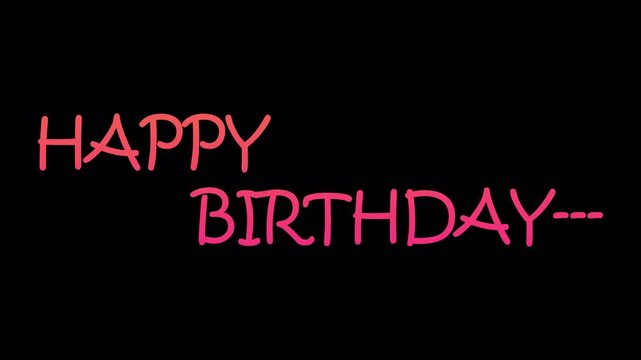  happy birthday animation with transparent background 2 color combo black and white happy birthday animation with alpha channel.