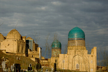 Shah-i-Zinda Necropolis, Historical Mausoleums Ritual Buildings, Samarkand, Uzbekistan