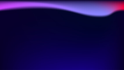 Abstract gradient wave of pink and purple light on dark blue background