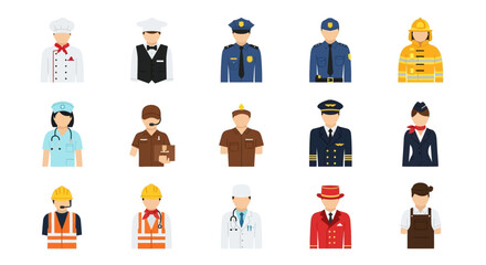 Diverse Occupations A Collection of Professional Avatars 1.