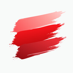 Vibrant red brushstrokes illustration for creative design and graphic concepts