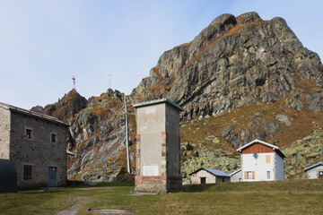 Buildings and structures in the Alpine region where electricity is generated through dams and...